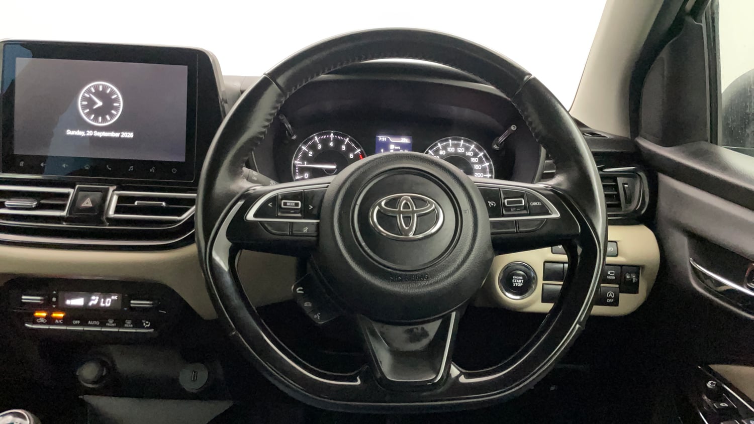 Used 2023 Toyota Glanza V Petrol Manual interior STEERING VIEW