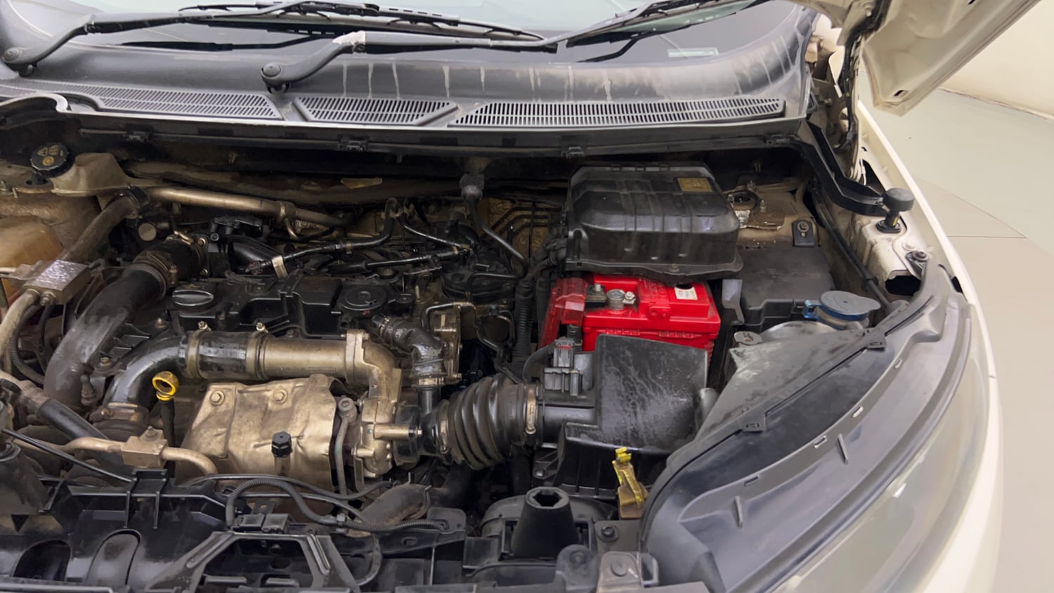 Used 2016 Ford EcoSport Titanium 1.5L TDCi Diesel Manual engine ENGINE LEFT SIDE HINGE & APRON VIEW