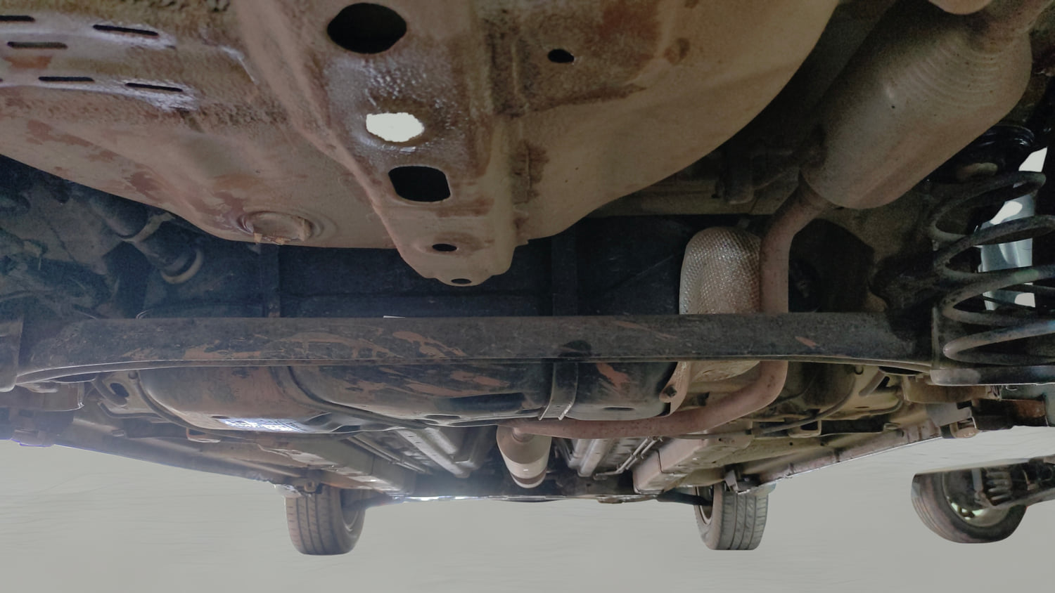 Used 2017 Maruti Suzuki Swift Dzire ZXI Petrol Manual extra REAR UNDERBODY VIEW (TAKEN FROM REAR)