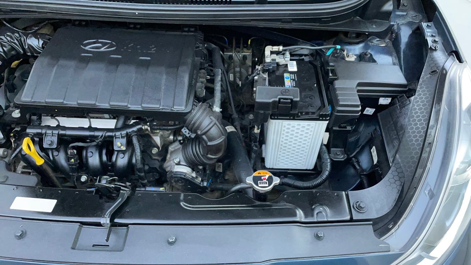 Used 2023 Hyundai Grand i10 Nios Sportz 1.2 Kappa VTVT Petrol Manual engine ENGINE LEFT SIDE VIEW