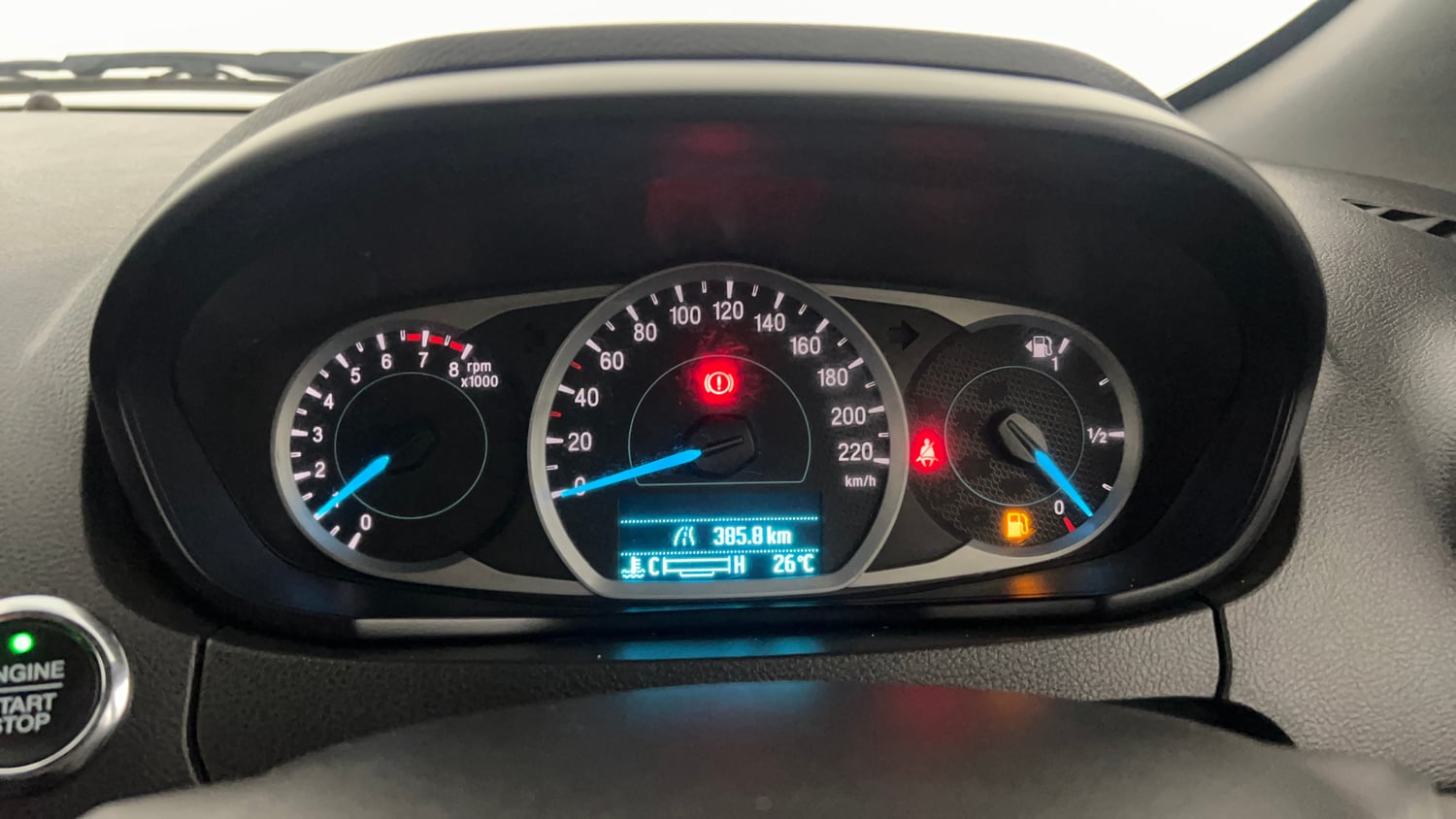 Used 2020 Ford Freestyle Titanium Plus 1.2 Ti-VCT Petrol Manual interior CLUSTERMETER VIEW