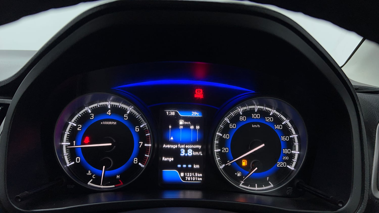 Used 2020 Maruti Suzuki Baleno Zeta Petrol Manual interior CLUSTERMETER VIEW