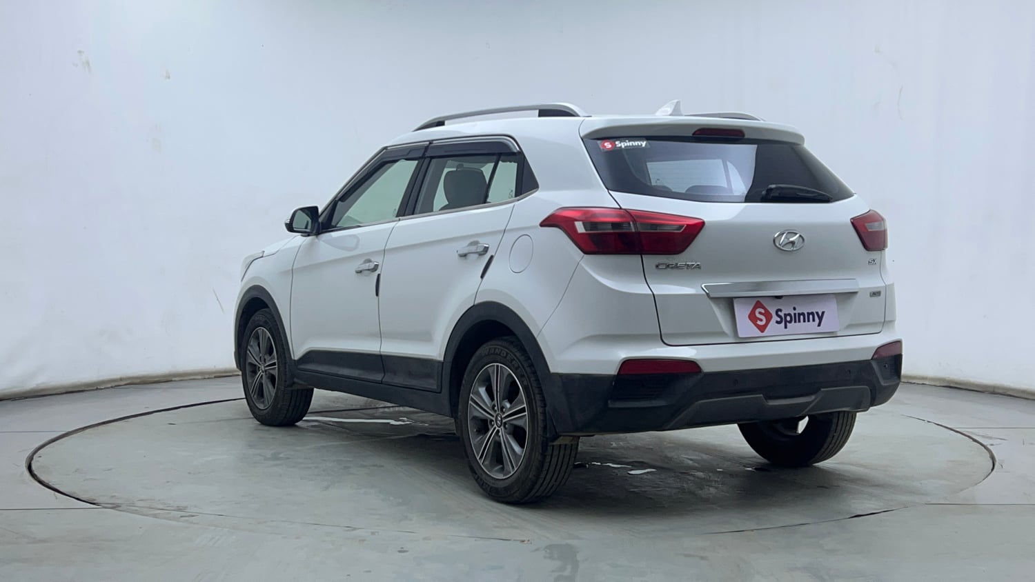 Used 2017 Hyundai Creta 1.6 SX Plus AT Petrol Petrol Automatic exterior LEFT REAR CORNER VIEW