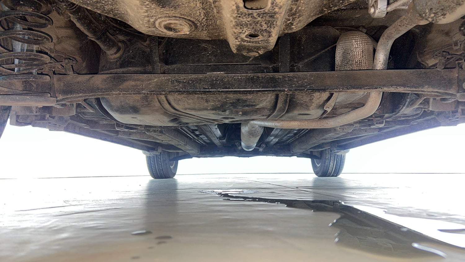 Used 2016 Maruti Suzuki Swift Dzire ZXI Petrol Manual extra REAR UNDERBODY VIEW (TAKEN FROM REAR)