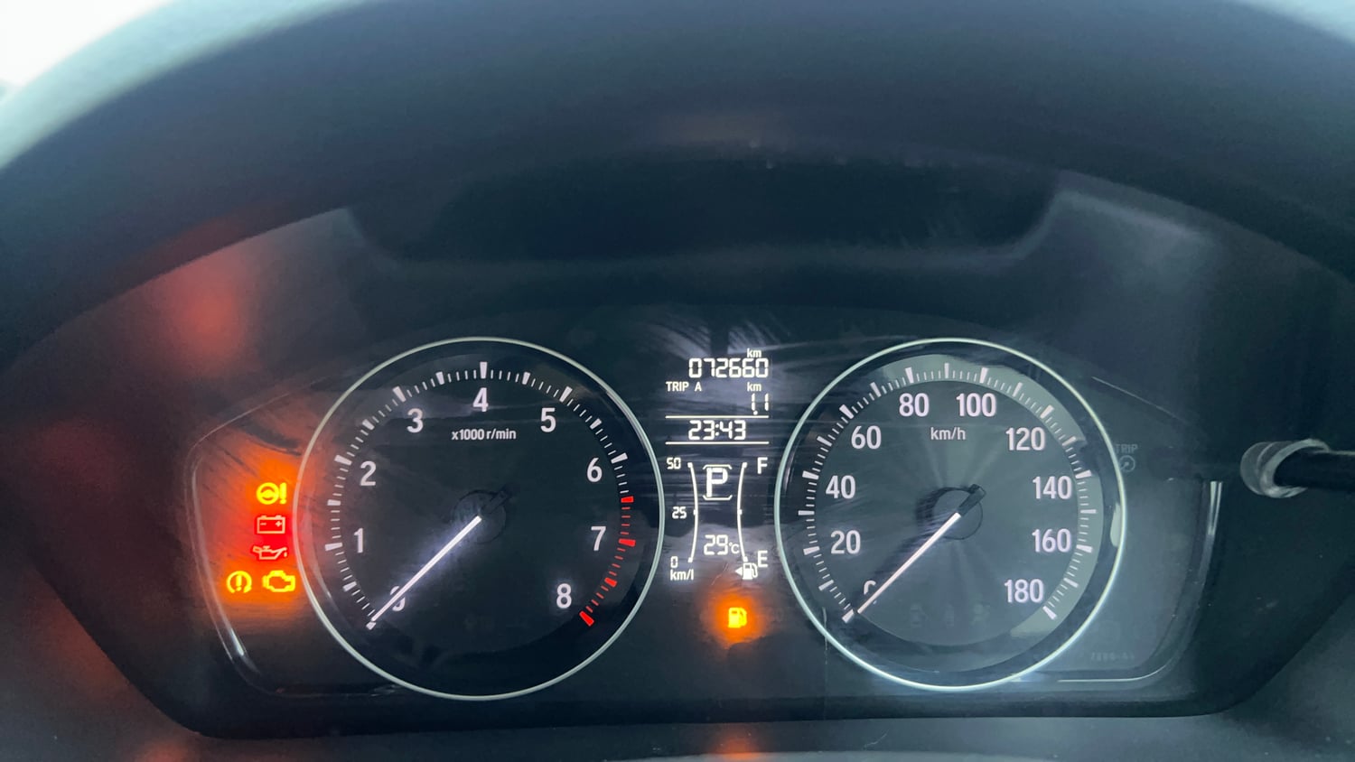 Used 2018 Honda Amaze 1.2 V CVT Petrol Petrol Automatic interior CLUSTERMETER VIEW