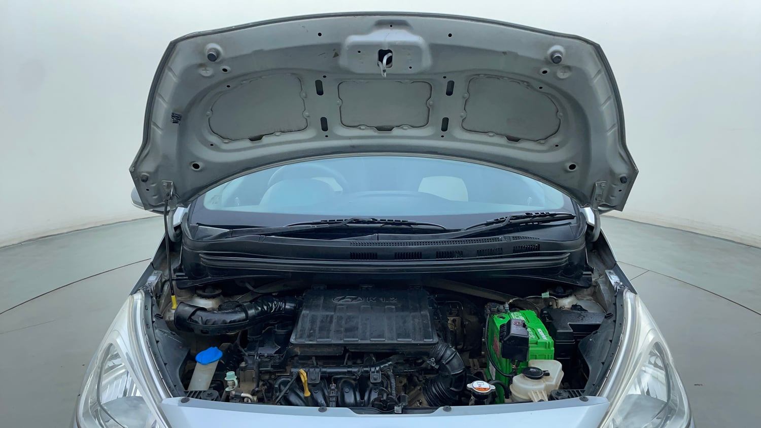 Used 2019 Hyundai Grand i10 Sportz 1.2 Kappa VTVT Petrol Manual engine ENGINE & BONNET OPEN FRONT VIEW