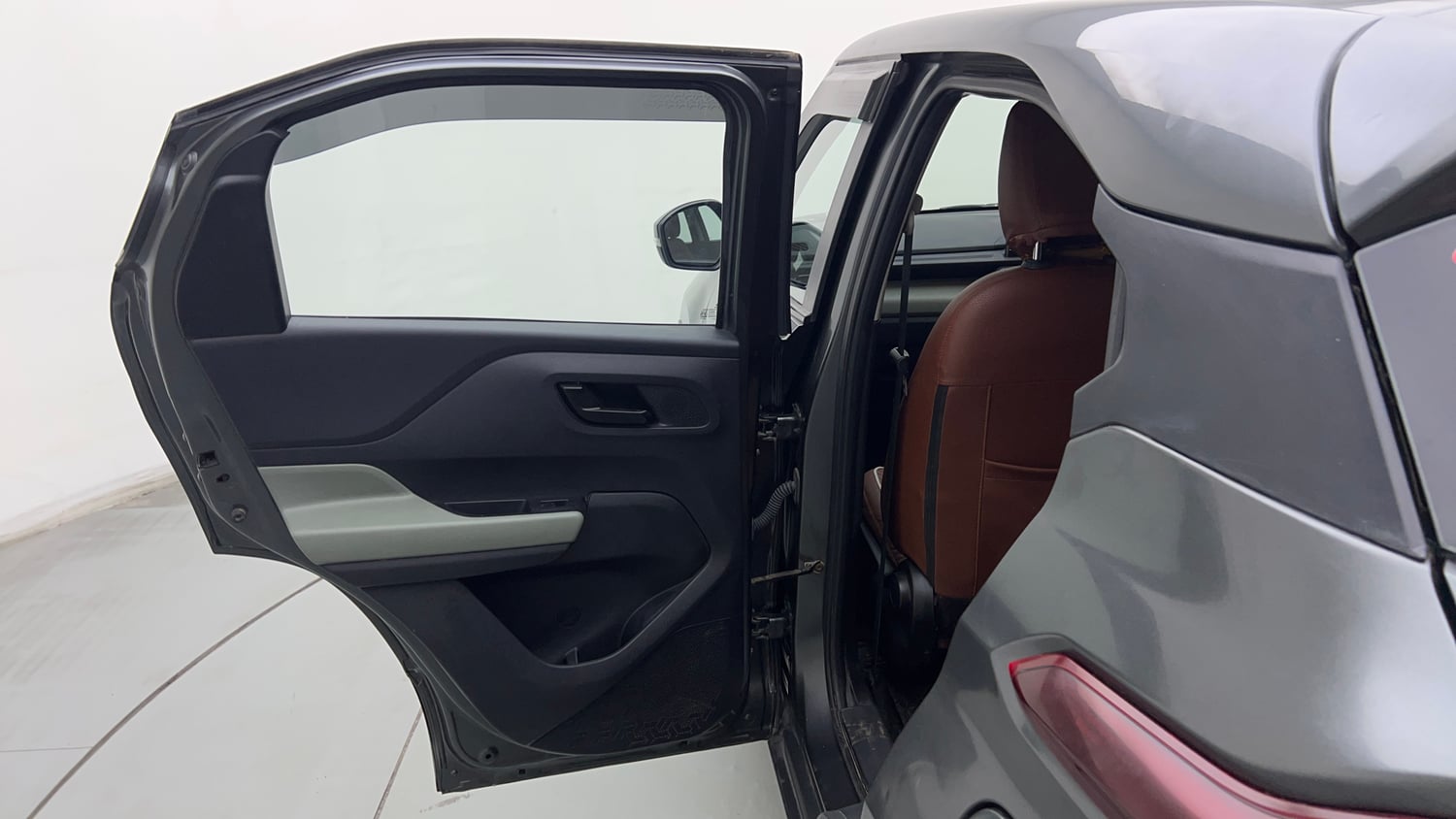Used 2022 Tata Punch Adventure Rhythm Pack MT Petrol Manual interior LEFT REAR DOOR OPEN VIEW