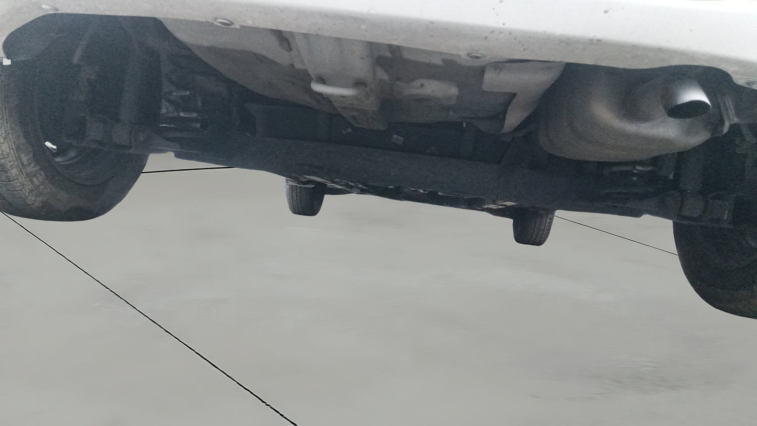 Used 2016 Hyundai Grand i10 Sportz 1.2 Kappa VTVT Petrol Manual extra REAR UNDERBODY VIEW (TAKEN FROM REAR)