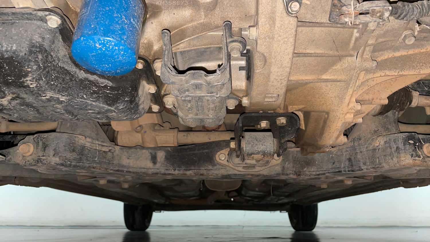 Used 2019 Hyundai Grand i10 Sportz 1.2 Kappa VTVT Petrol Manual extra FRONT LEFT UNDERBODY VIEW