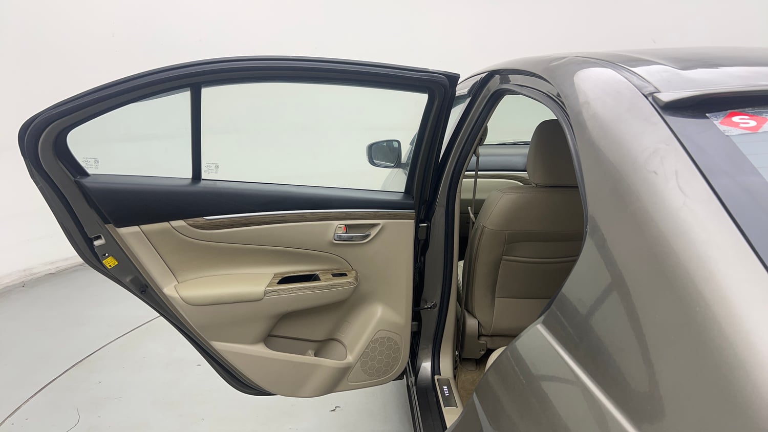 Used 2022 Maruti Suzuki Ciaz Alpha 1.5 Petrol Manual interior LEFT REAR DOOR OPEN VIEW