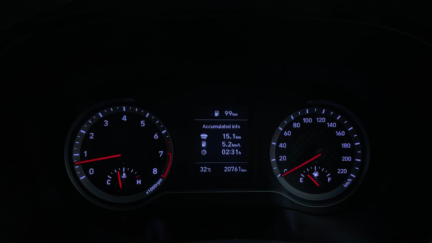 Used 2023 Hyundai Grand i10 Nios Sportz 1.2 Kappa VTVT Petrol Manual interior CLUSTERMETER VIEW
