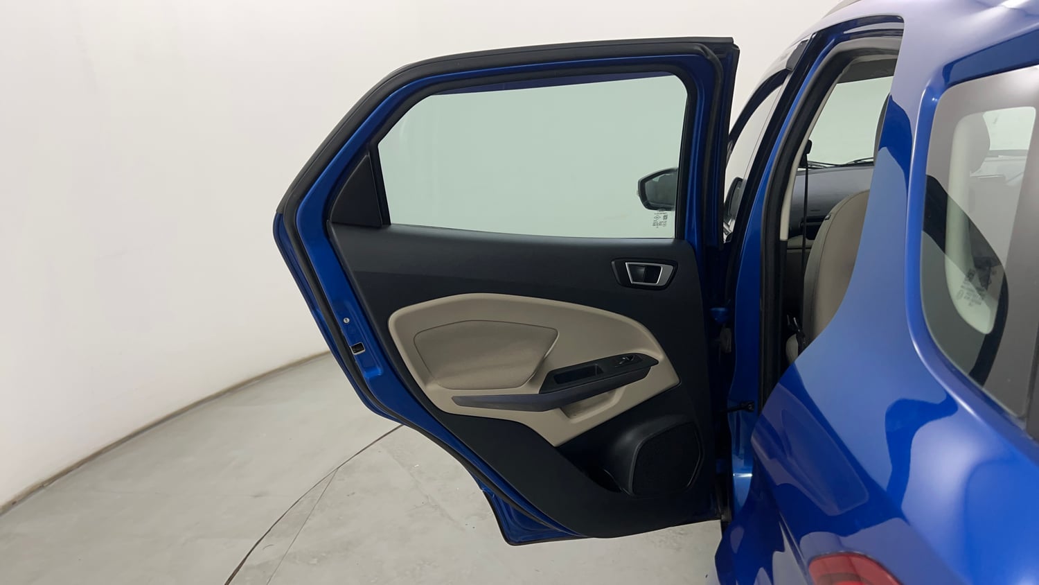 Used 2021 Ford EcoSport Titanium Plus 1.5L Ti-VCT AT Petrol Automatic interior LEFT REAR DOOR OPEN VIEW