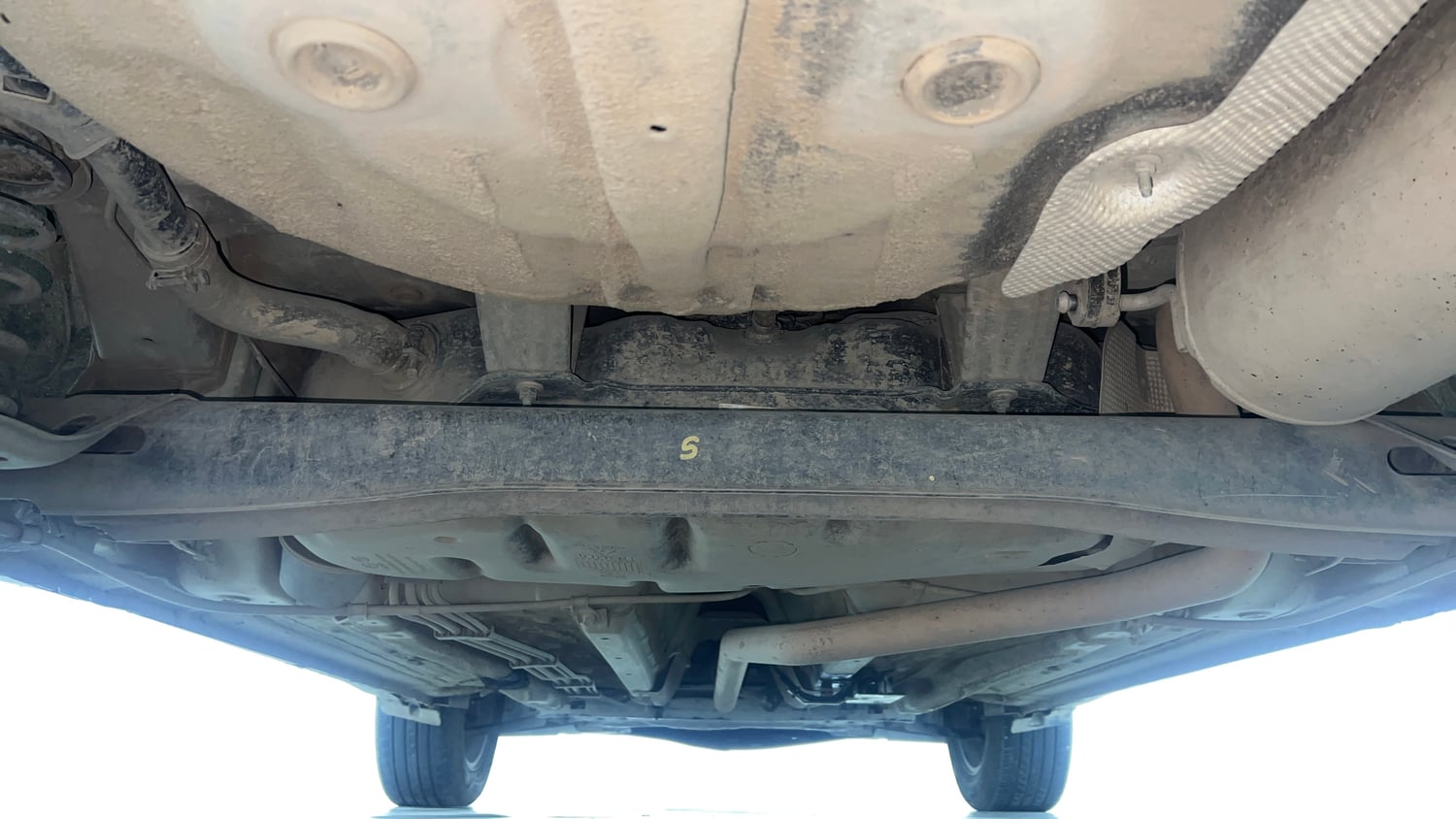 Used 2022 Kia Sonet HTX Plus 1.5 Diesel Manual extra REAR UNDERBODY VIEW (TAKEN FROM REAR)