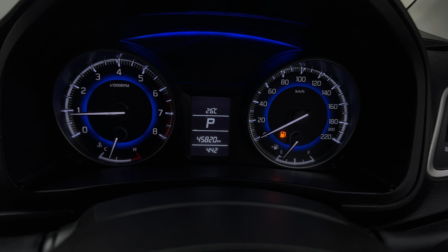 Used 2019 Maruti Suzuki Baleno Delta 1.2 AT Petrol Automatic interior CLUSTERMETER VIEW
