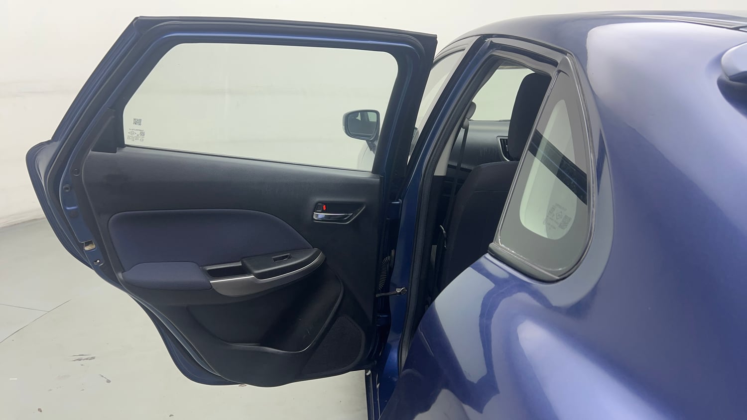 Used 2019 Maruti Suzuki Baleno Delta Petrol Manual interior LEFT REAR DOOR OPEN VIEW