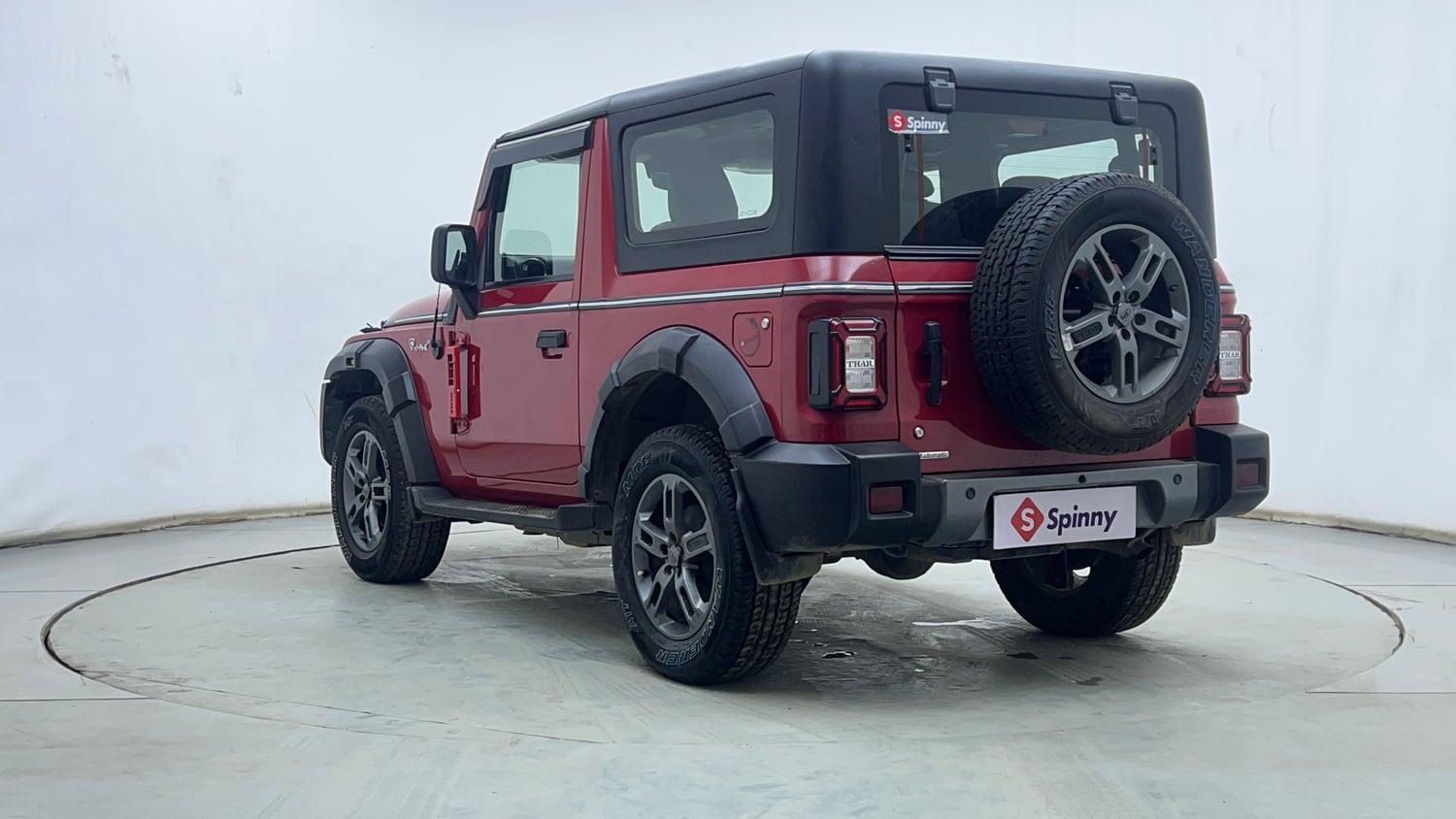 Used 2022 mahindra Thar LX Hard Top Diesel AT 4WD Diesel Automatic exterior LEFT REAR CORNER VIEW