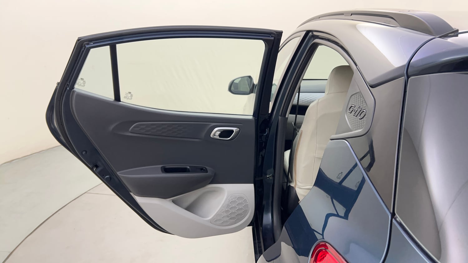 Used 2021 Hyundai Grand i10 Nios Asta AMT 1.2 Kappa VTVT Petrol Automatic interior LEFT REAR DOOR OPEN VIEW