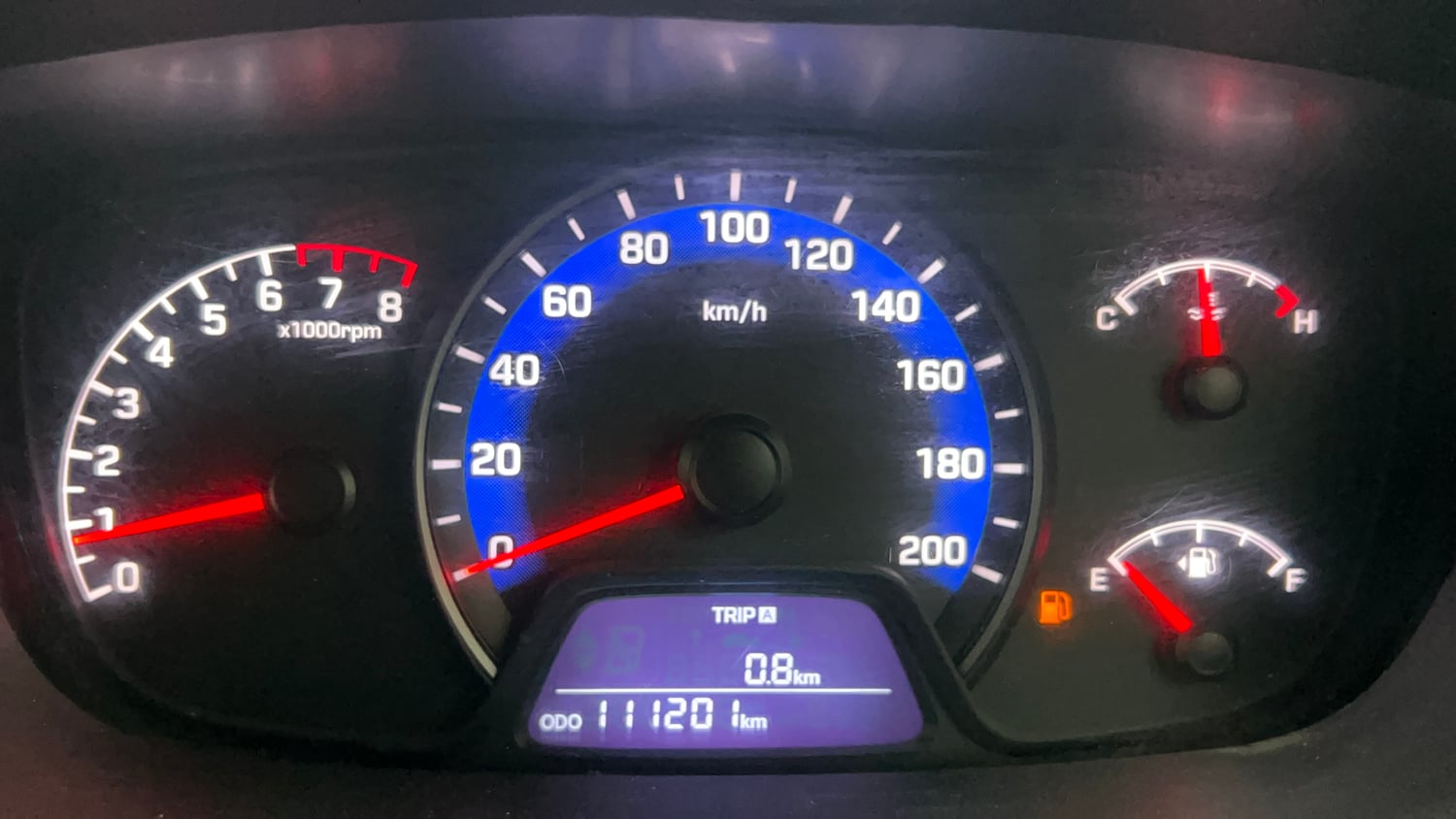 Used 2018 Hyundai Xcent SX Petrol Manual interior CLUSTERMETER VIEW