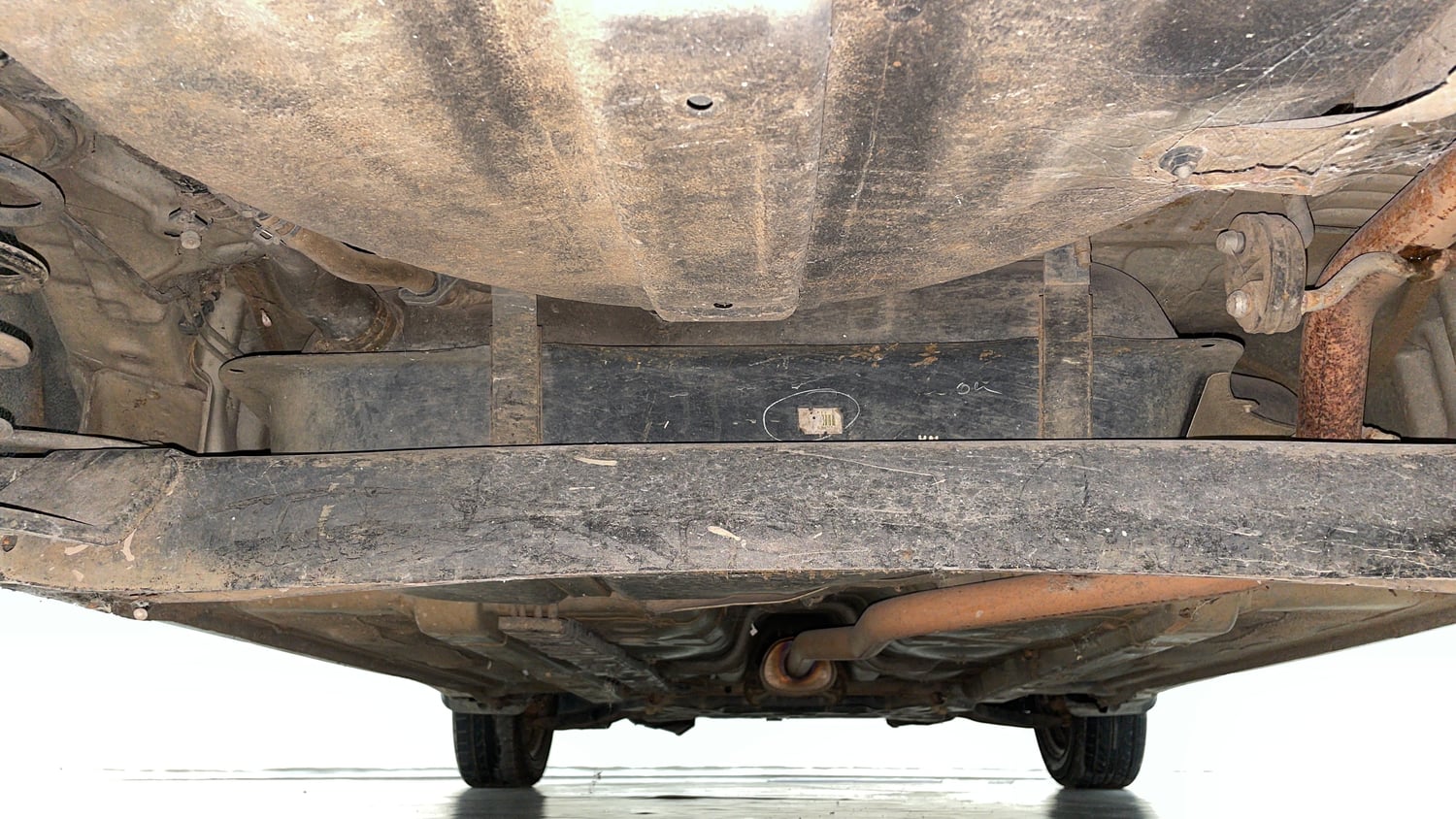 Used 2019 Hyundai Grand i10 Sportz 1.2 Kappa VTVT Petrol Manual extra REAR UNDERBODY VIEW (TAKEN FROM REAR)