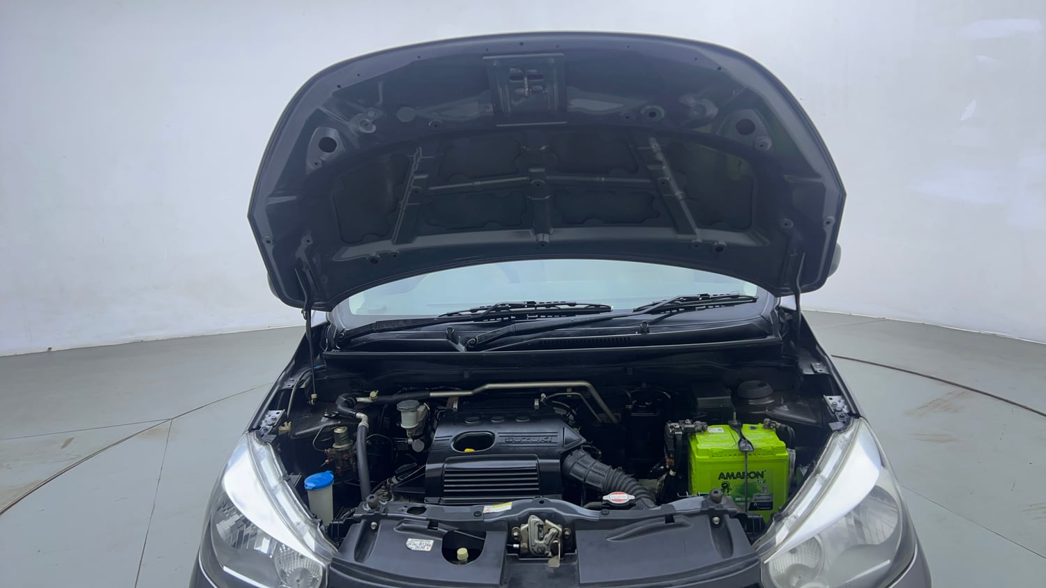 Used 2016 Maruti Suzuki Celerio VXi AMT Petrol Automatic engine ENGINE & BONNET OPEN FRONT VIEW