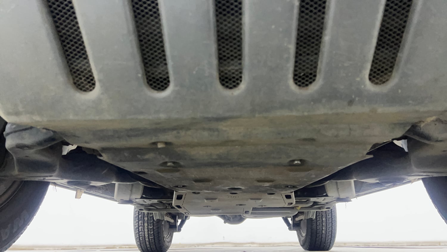 Used 2022 mahindra Thar LX Hard Top Diesel AT 4WD Diesel Automatic extra FRONT LEFT UNDERBODY VIEW