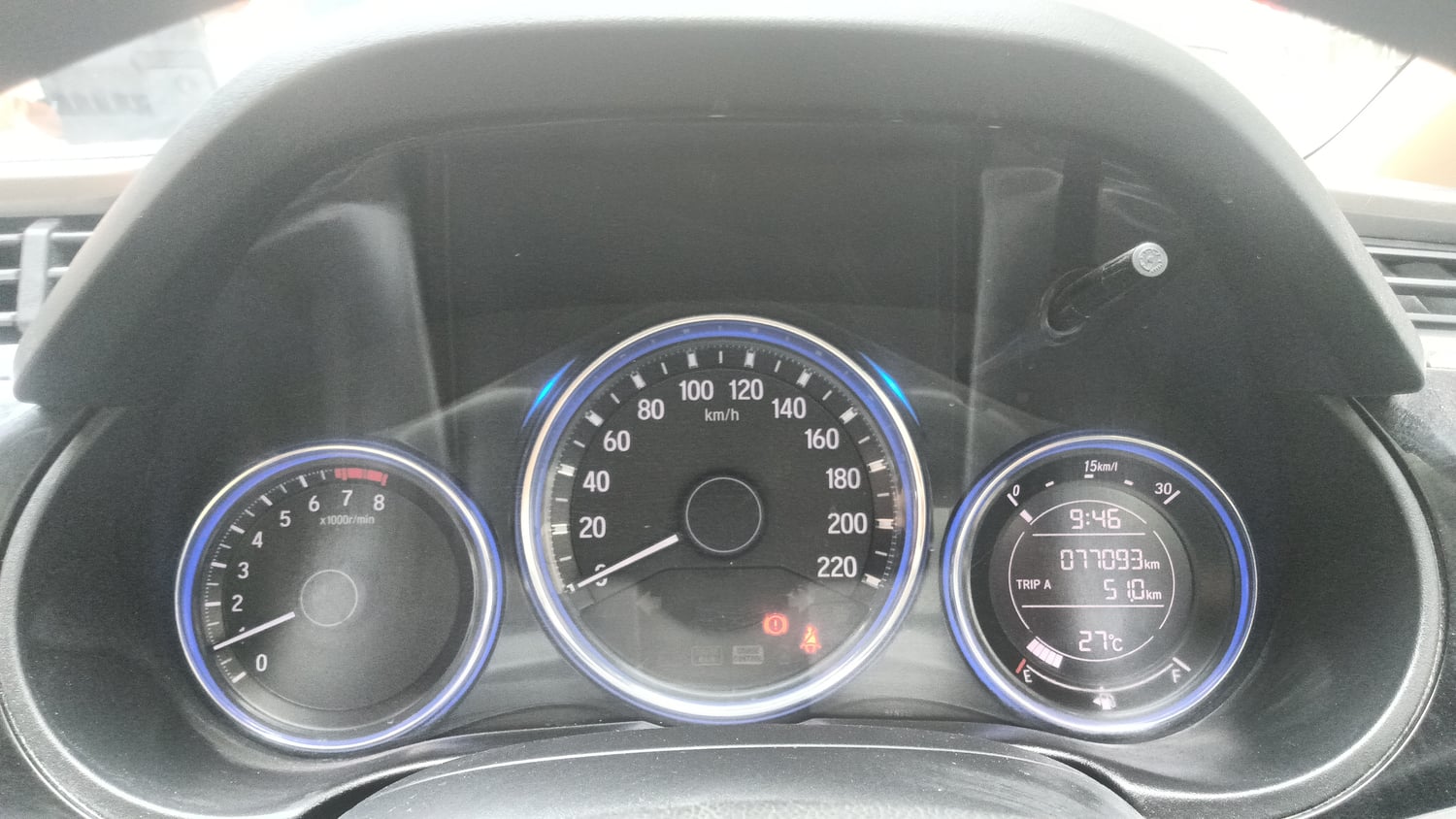 Used 2015 Honda City SV Petrol Manual interior CLUSTERMETER VIEW