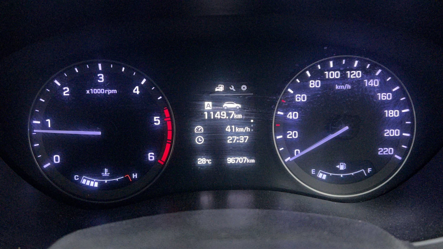 Used 2015 Hyundai Elite i20 Asta 1.4 CRDI Diesel Manual interior CLUSTERMETER VIEW