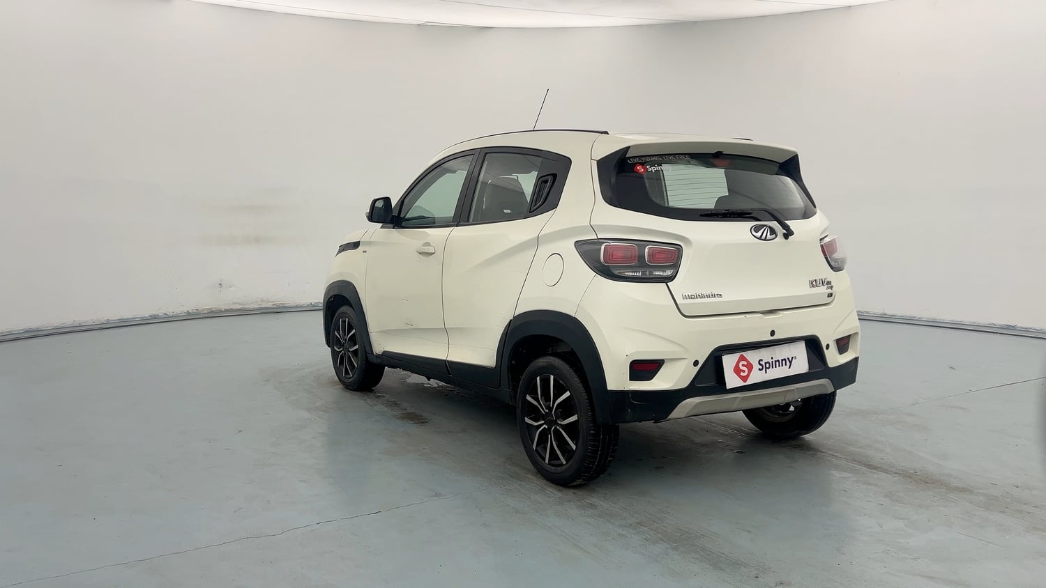 Used 2019 Mahindra KUV100 NXT K8 6 STR Petrol Manual exterior LEFT REAR CORNER VIEW