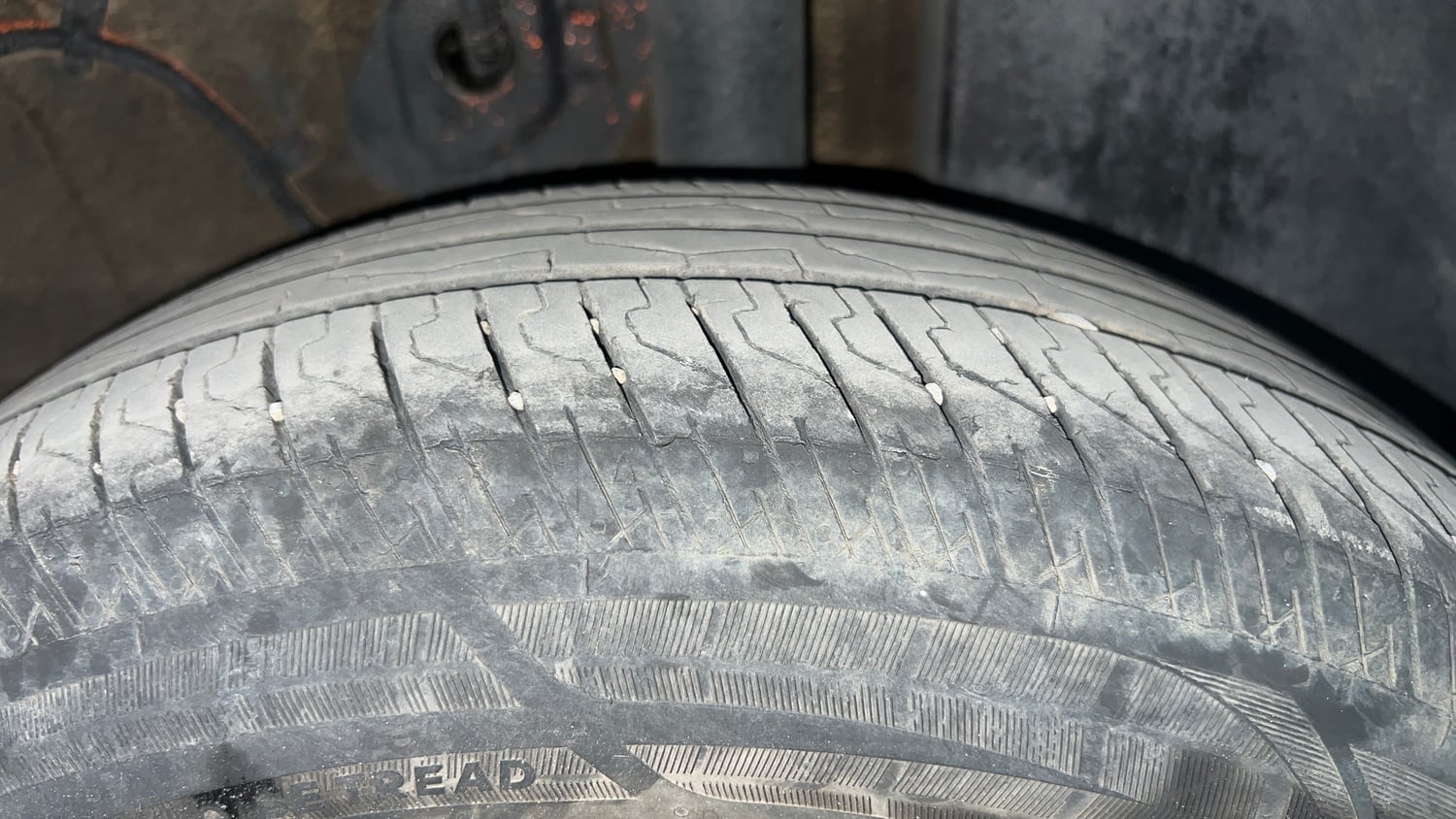 Used 2024 Tata Punch Adventure iCNG Cng Manual tyres LEFT REAR TYRE TREAD VIEW