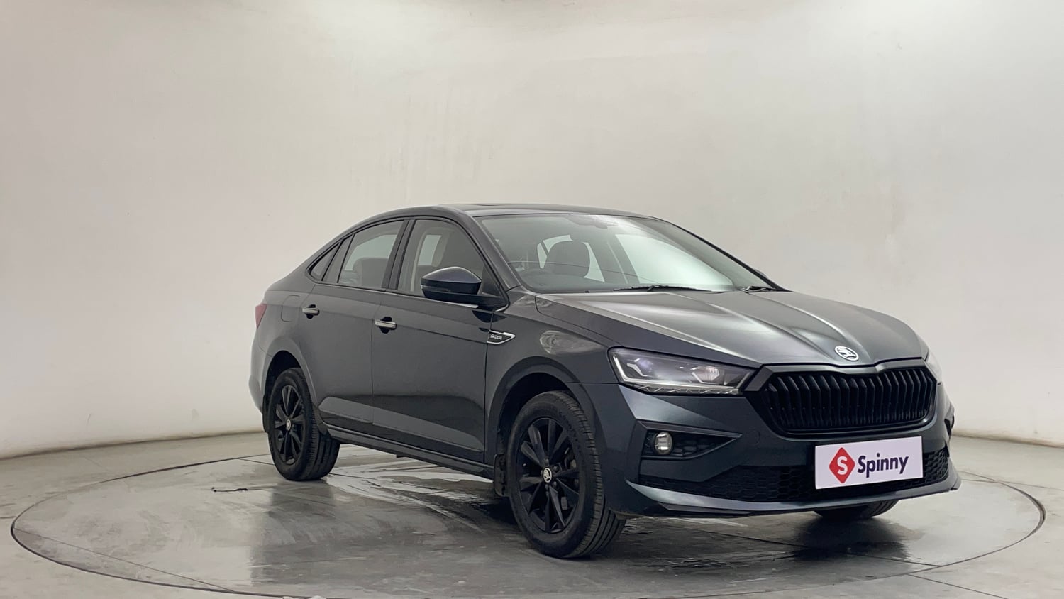 Used 2024 Skoda Slavia Ambition 1.0L TSI MT Petrol Manual exterior RIGHT FRONT CORNER VIEW
