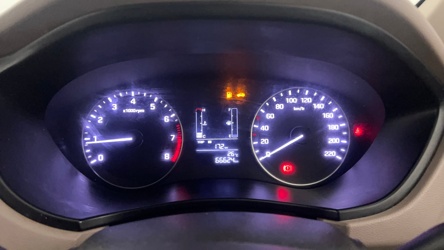 Used 2015 Hyundai Elite i20 Magna 1.2 Petrol Manual interior CLUSTERMETER VIEW