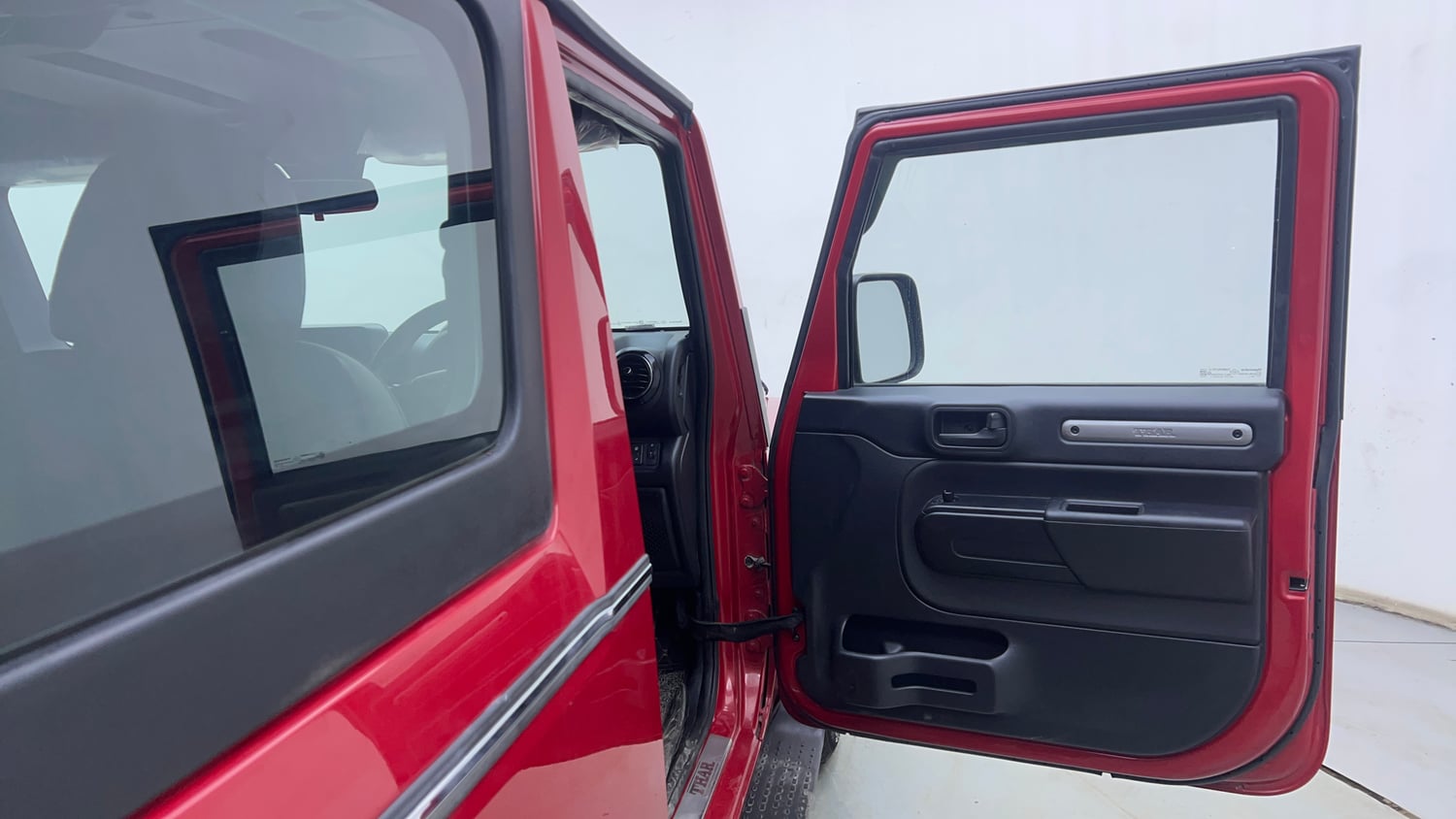Used 2022 mahindra Thar LX Hard Top Diesel AT 4WD Diesel Automatic interior RIGHT FRONT DOOR OPEN VIEW