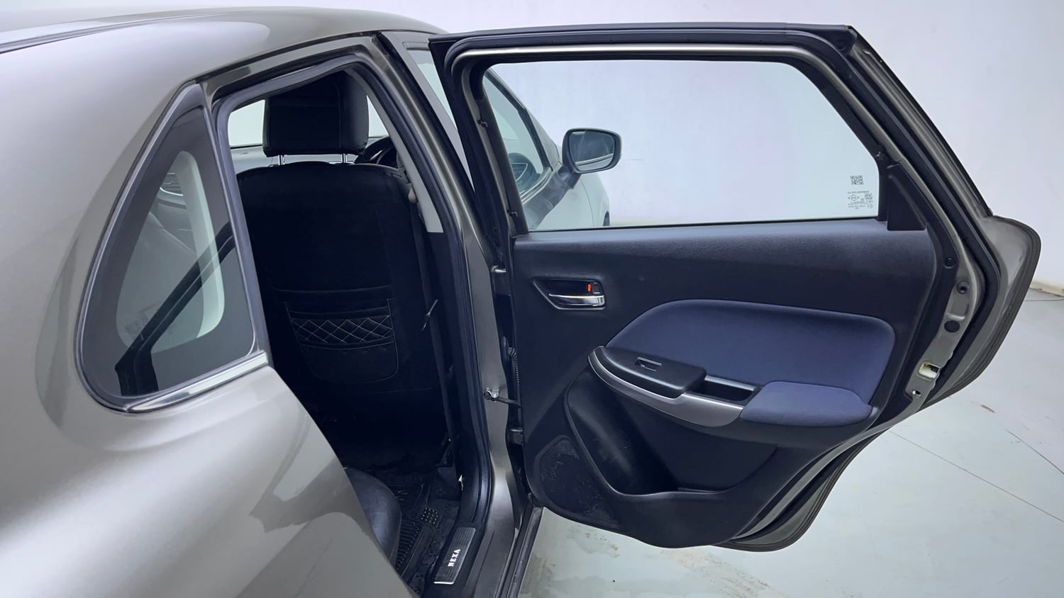 Used 2022 Maruti Suzuki Baleno Zeta Petrol Manual interior RIGHT REAR DOOR OPEN VIEW
