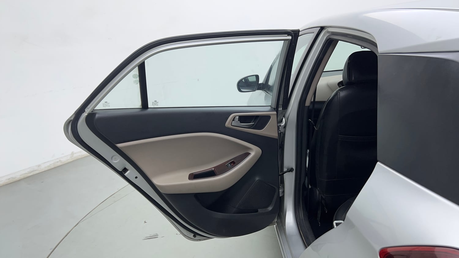 Used 2015 Hyundai Elite i20 Magna 1.2 Petrol Manual interior LEFT REAR DOOR OPEN VIEW