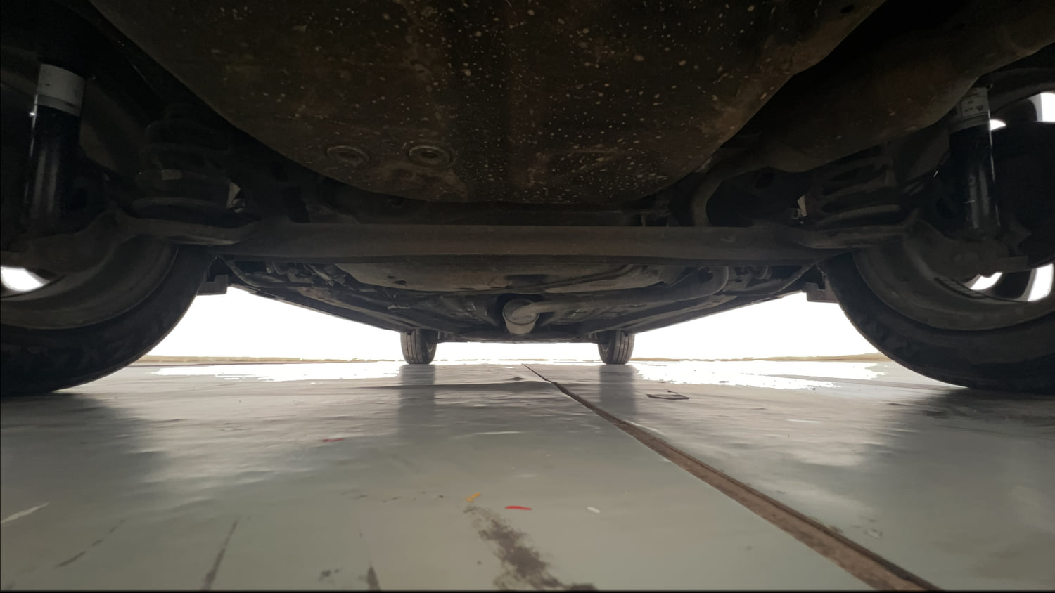 Used 2022 Maruti Suzuki Wagon R ZXI Plus 1.2 Petrol Manual extra REAR UNDERBODY VIEW (TAKEN FROM REAR)