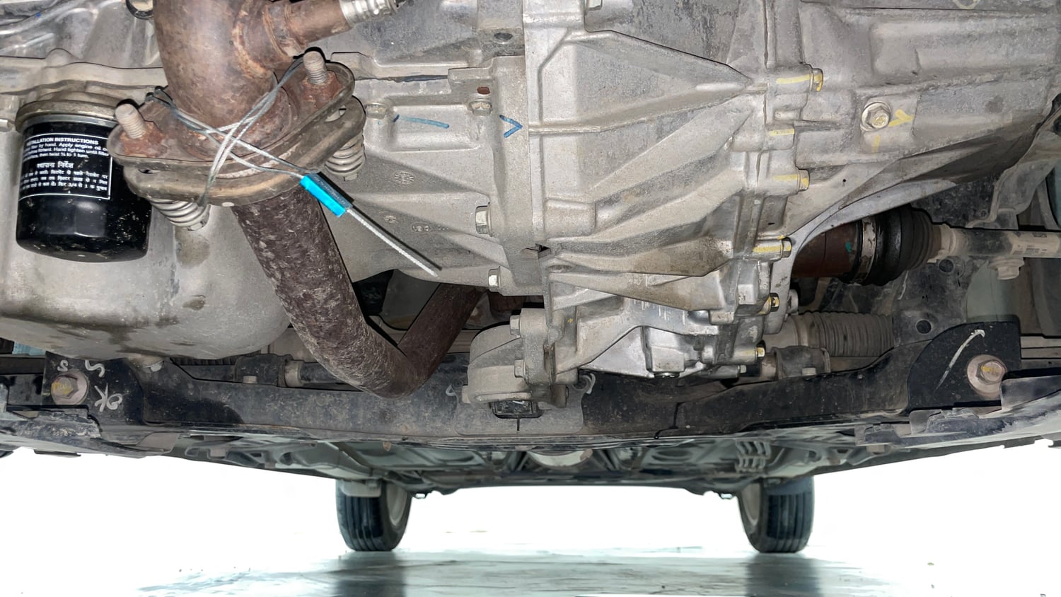 Used 2018 Maruti Suzuki Swift ZXi AMT Petrol Automatic extra FRONT LEFT UNDERBODY VIEW