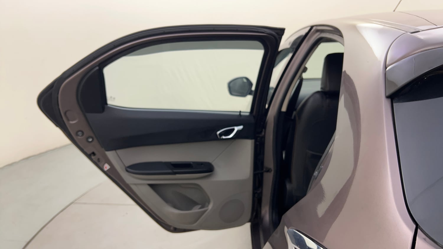 Used 2018 Tata Tiago Revotron XZA Petrol Automatic interior LEFT REAR DOOR OPEN VIEW