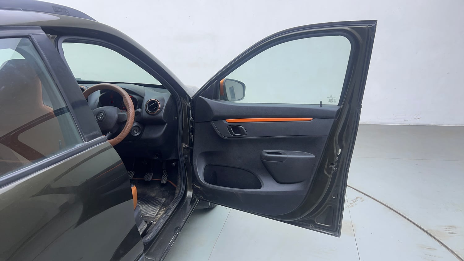 Used 2017 Renault Kwid CLIMBER 1.0 Petrol Manual interior RIGHT FRONT DOOR OPEN VIEW