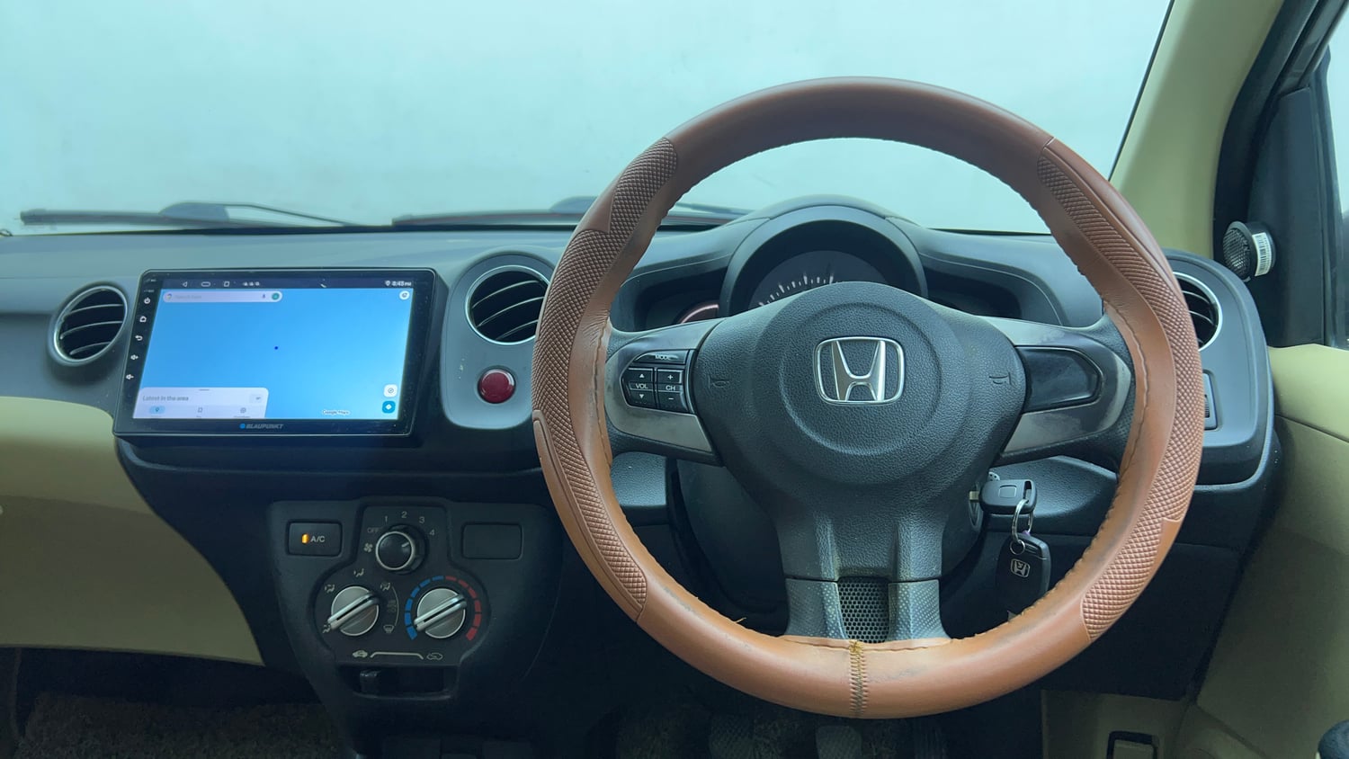 Used 2015 Honda Amaze 1.2 S i-VTEC Petrol Manual interior STEERING VIEW