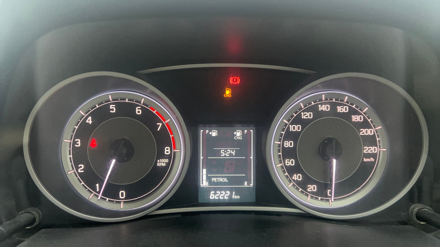 Used 2022 Maruti Suzuki Dzire VXi CNG Cng Manual interior CLUSTERMETER VIEW