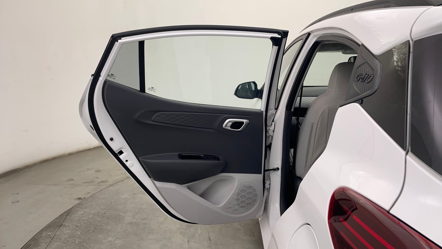 Used 2025 Hyundai Grand i10 Nios Sportz 1.2 Kappa AMT Petrol Automatic interior LEFT REAR DOOR OPEN VIEW