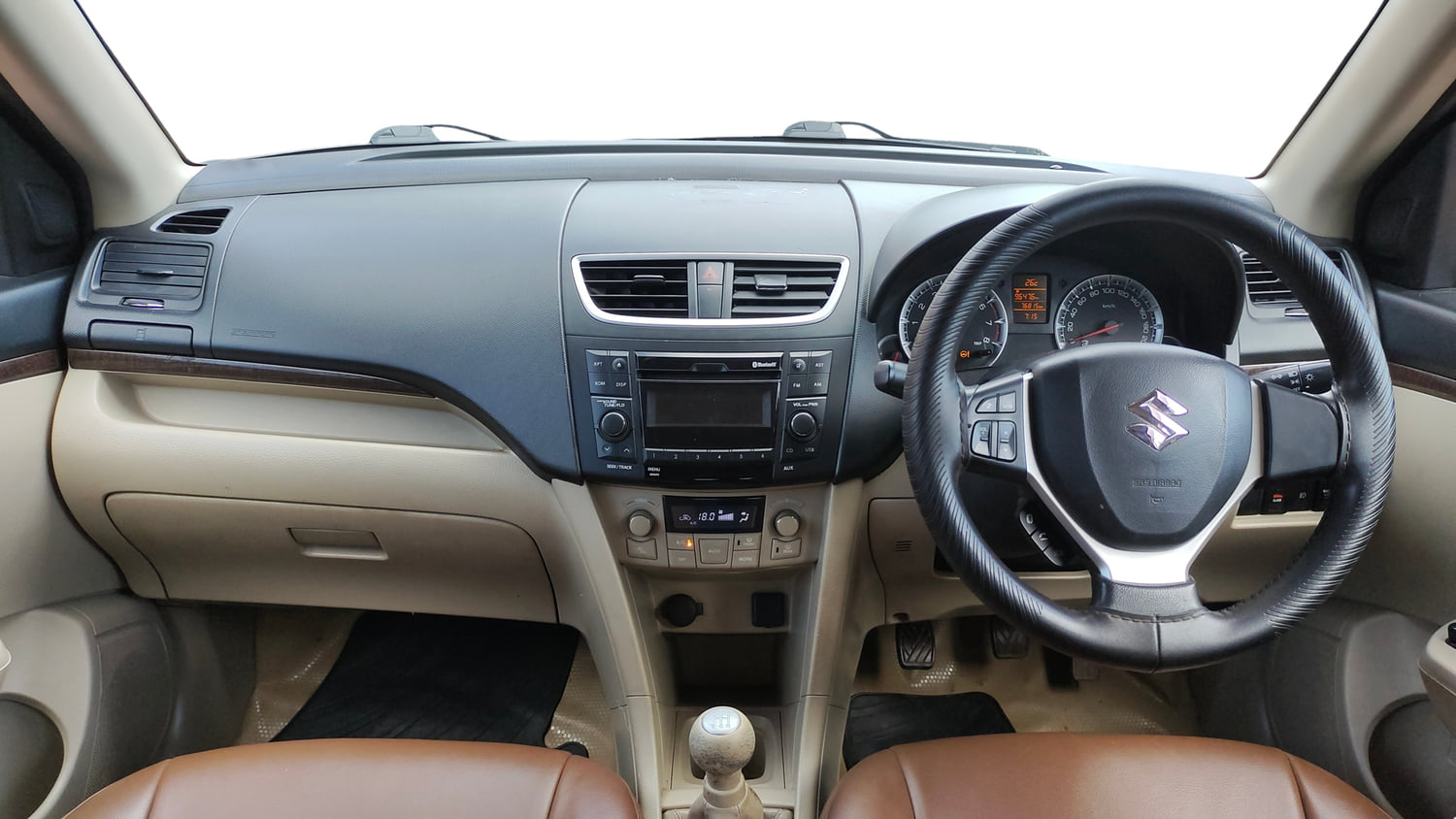 Used 2017 Maruti Suzuki Swift Dzire ZXI Petrol Manual interior DASHBOARD VIEW