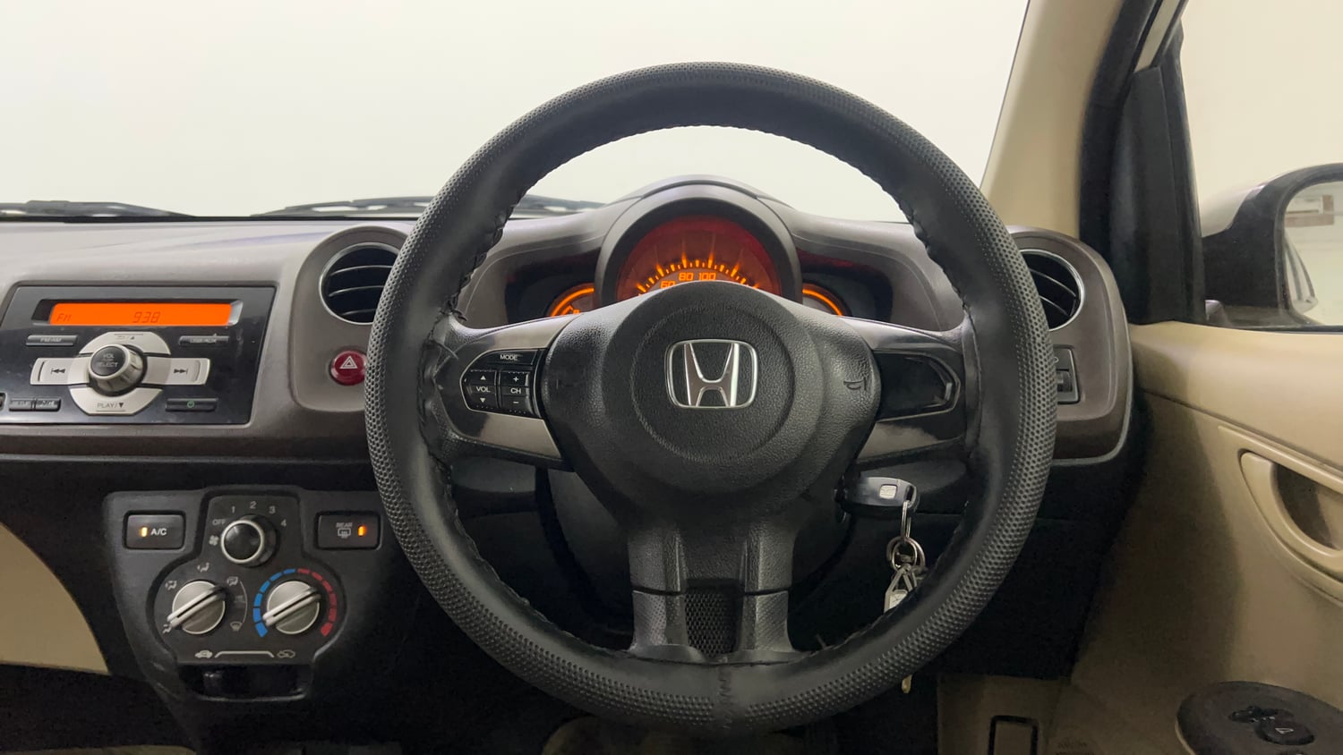 Used 2013 Honda Brio S MT Petrol Manual interior STEERING VIEW