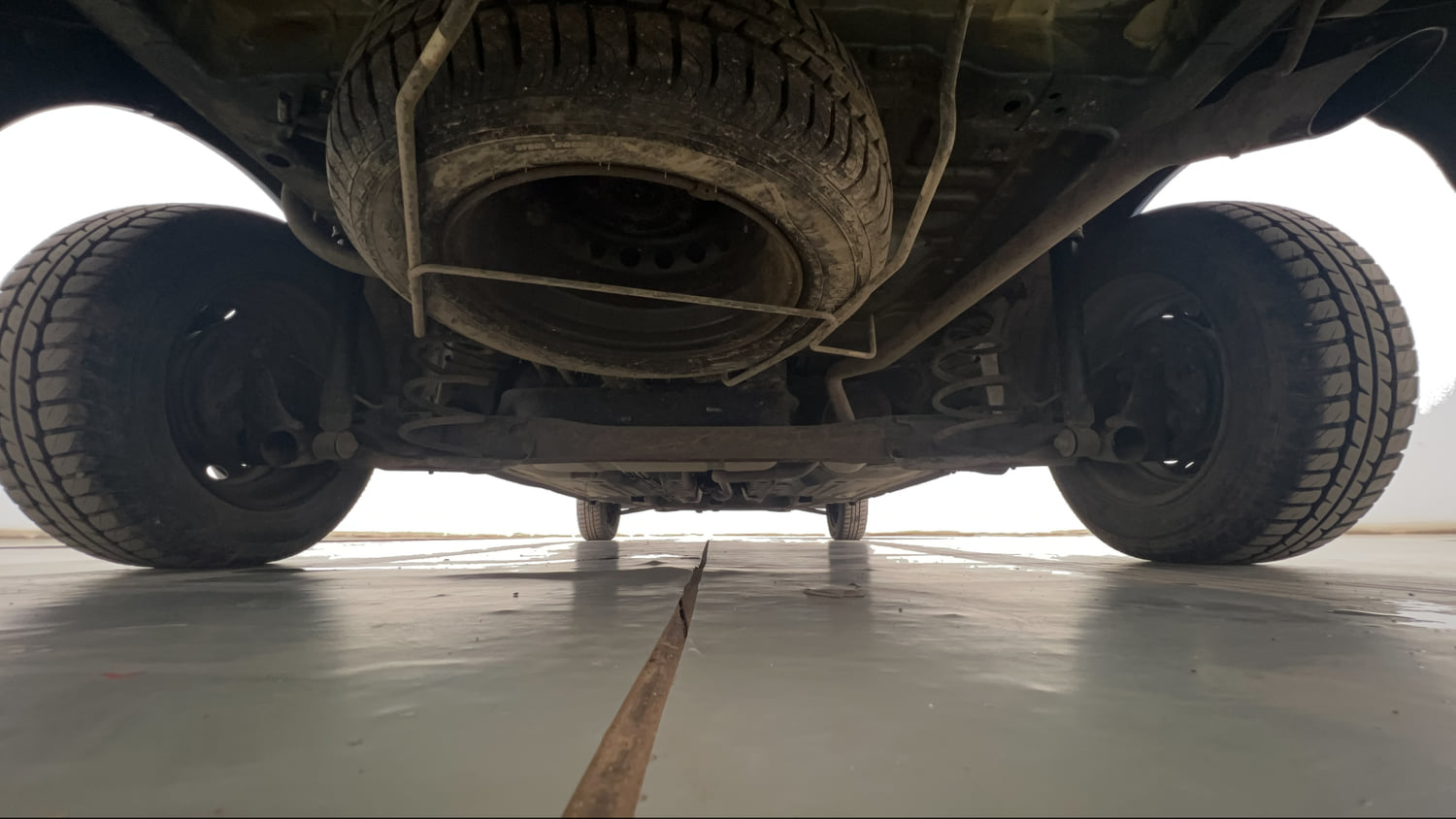 Used 2016 Datsun Go Plus Style Edition Petrol Manual extra REAR UNDERBODY VIEW (TAKEN FROM REAR)
