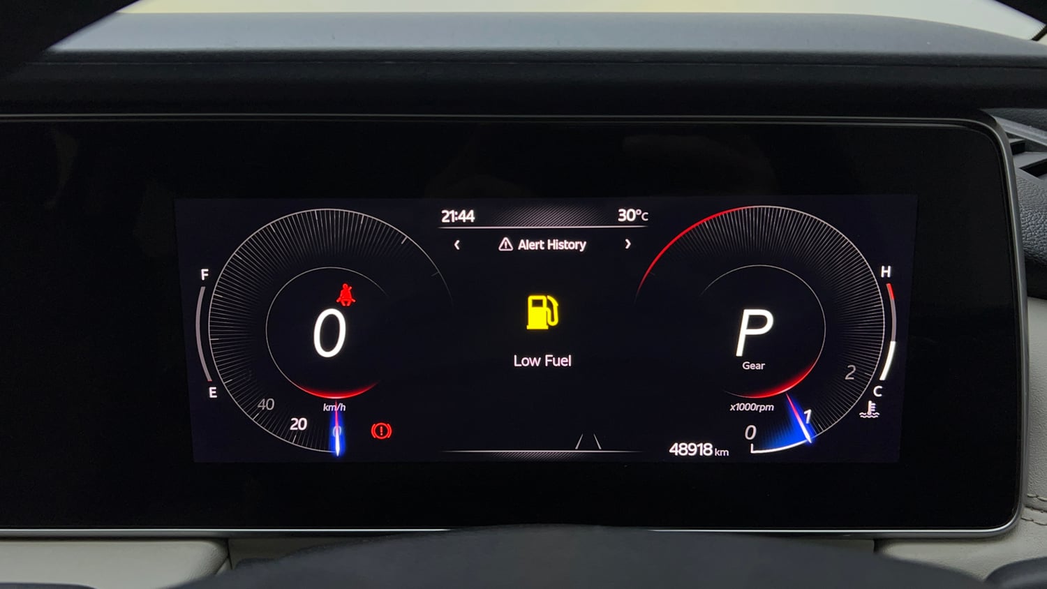 Used 2022 Mahindra XUV700 AX 7 Petrol AT Luxury Pack 7 STR Petrol Automatic interior CLUSTERMETER VIEW