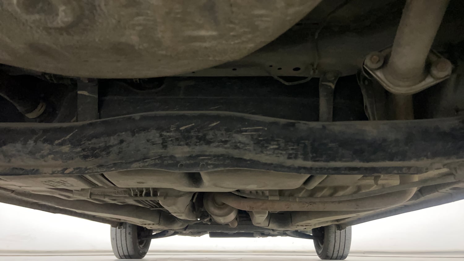 Used 2013 Honda Brio S MT Petrol Manual extra REAR UNDERBODY VIEW (TAKEN FROM REAR)