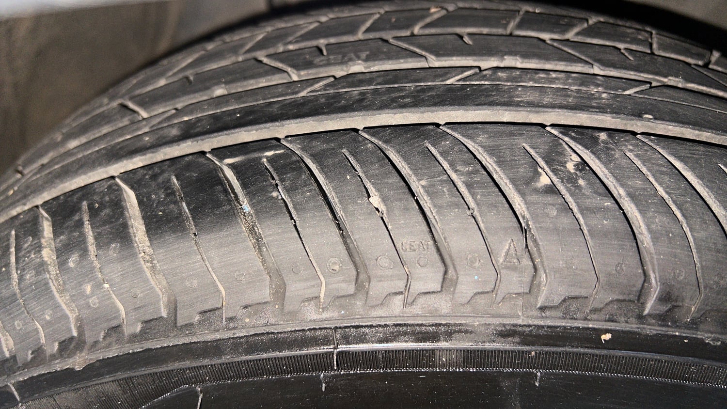 Used 2019 Honda WR-V VX MT Petrol Petrol Manual tyres RIGHT FRONT TYRE TREAD VIEW