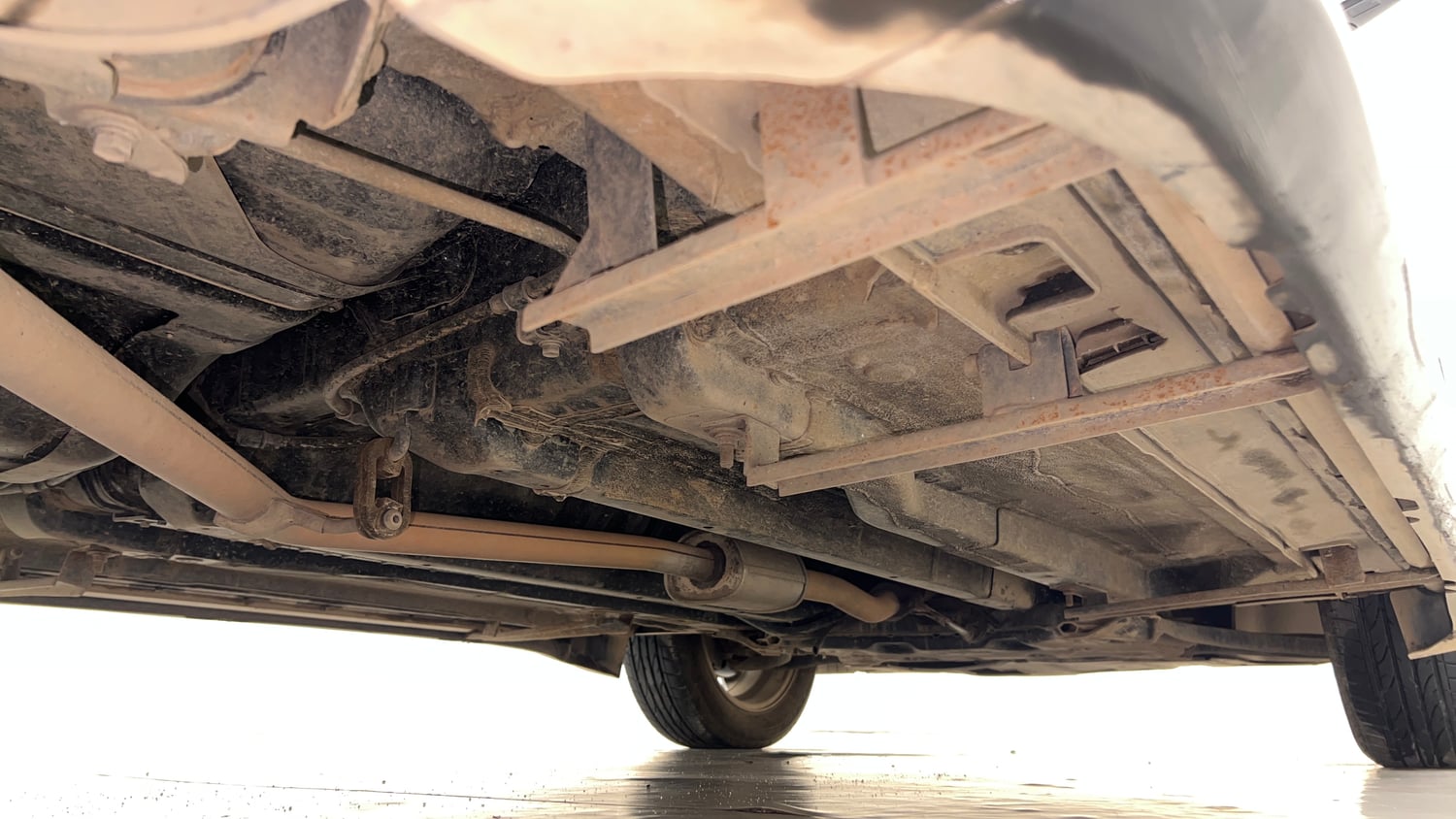 Used 2017 Hyundai Creta 1.6 SX Plus AT Petrol Petrol Automatic extra REAR RIGHT UNDERBODY VIEW
