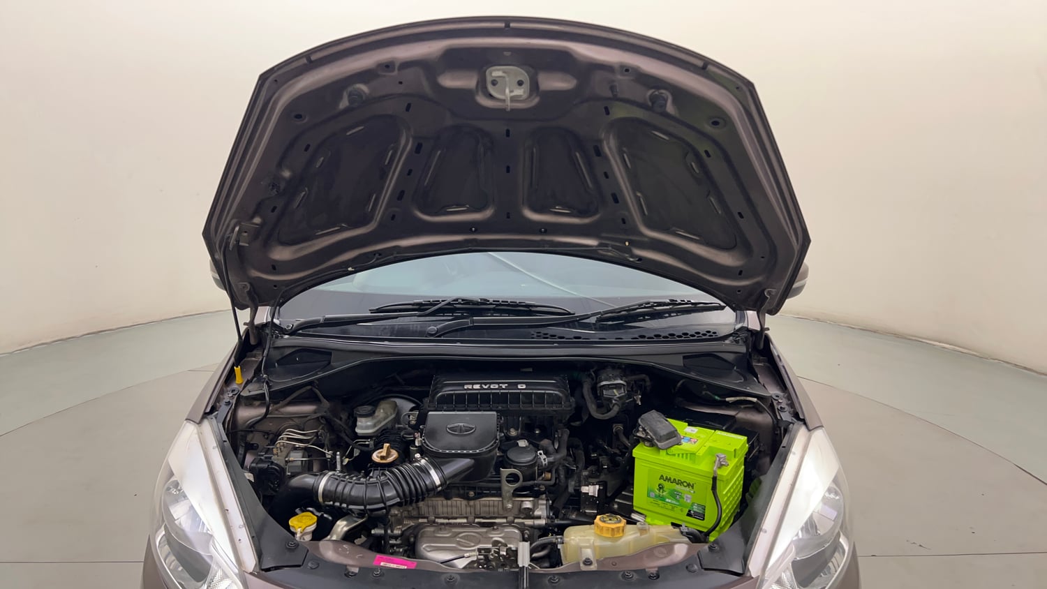 Used 2018 Tata Tiago Revotron XZA Petrol Automatic engine ENGINE & BONNET OPEN FRONT VIEW