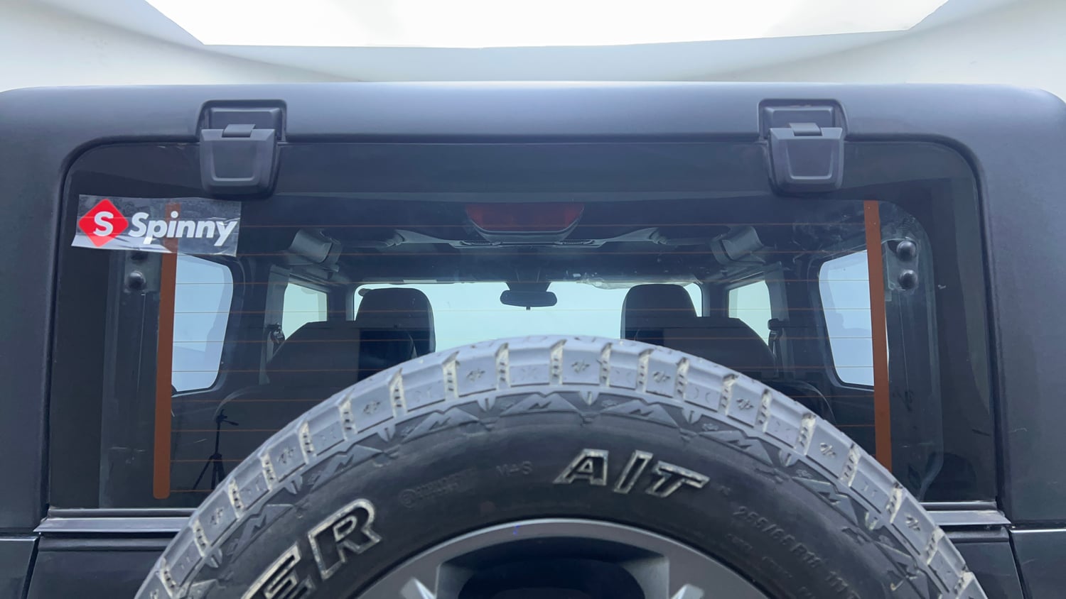 Used 2023 mahindra Thar LX Hard Top Diesel MT 4WD Diesel Manual exterior BACK WINDSHIELD VIEW